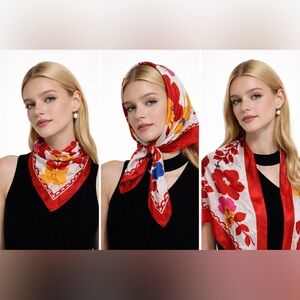 CollectionEighteen floral square scarf